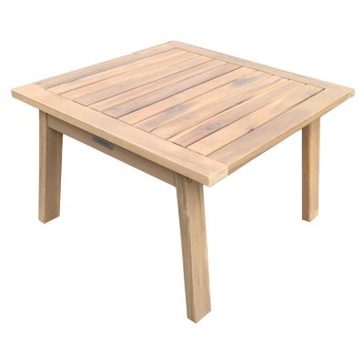 Salon de jardin en acacia massif 2 places GILI - coussins sable - HAPPY GARDEN