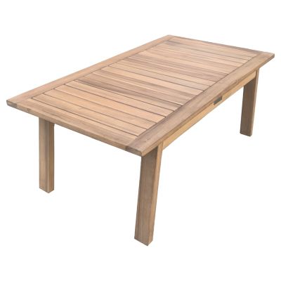 Salon de jardin en acacia massif 4 places GILI - coussins sable - HAPPY GARDEN