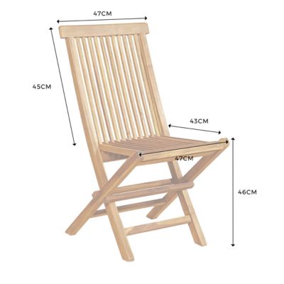 Salon de jardin en teck grade C Lombok : table ovale + 6 chaises