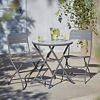 Salon de jardin Kythros Holi - Table + 2 chaises