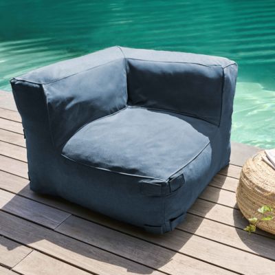 Salon de jardin modulable 3 places bleu pacific Mixi  Oviala