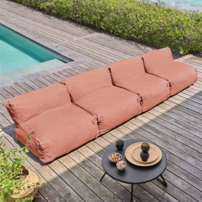 Salon de jardin modulable 4 places terracotta Mixi  Oviala