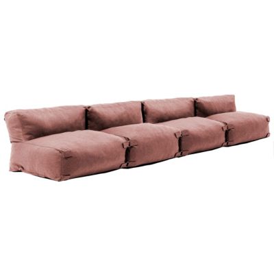 Salon de jardin modulable 4 places terracotta Mixi  Oviala