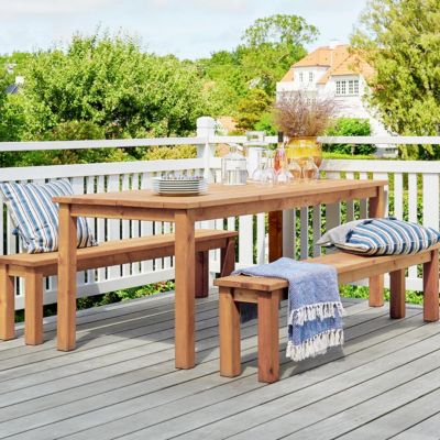 Table et chaise de jardin bois