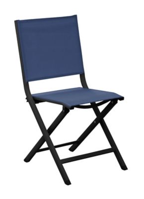 Salon de jardin table et chaises chêne/bleue 6-8 personnes Absolu Thema Proloisirs