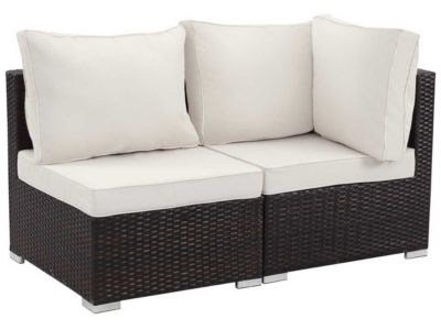 Salon jardin méridienne 2 pcs "Ibiza"  Buffalo  Marron