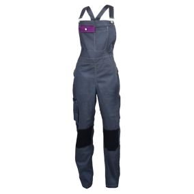Salopette de travail femme Fashion Sécurité Pep's grise/violette Taille 40/42 (M)