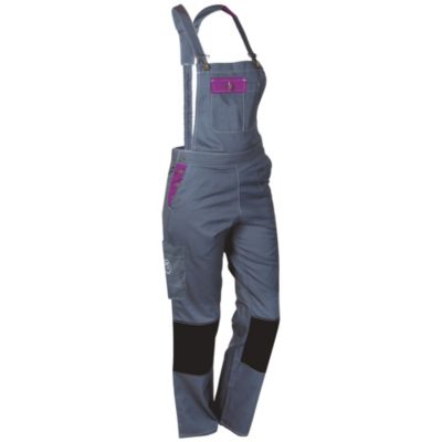 Salopette de travail femme Fashion Sécurité Pep's grise/violette Taille 38
