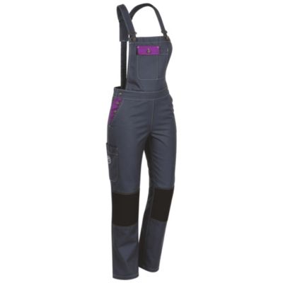 Salopette de travail femme Fashion Sécurité Pep's grise/violette Taille 40/42 (M)