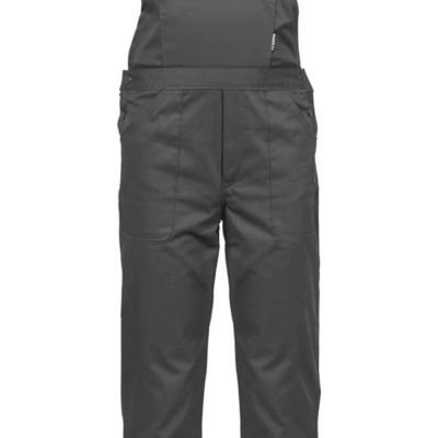 Salopette de travail Gris Noir Taille 40 Polyester / Coton 7 poches Sangles épaules reglables VITO