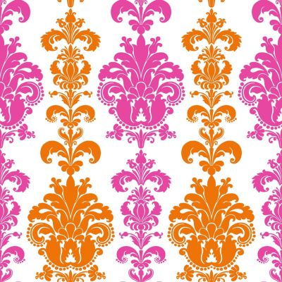 Sanders & Sanders papier peint baroque rose et orange - 53 cm x 10,05 m - 935222