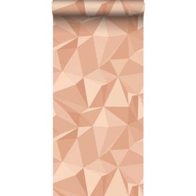 Sanders & Sanders papier peint graphique 3D rose terracotta - 50 x 900 cm - 935273