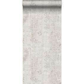 Sanders & Sanders papier peint motif kilim gris clair - 53 cm x 10,05 m - 935263