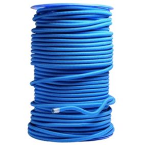 Sandow élastique Diamètre 9 mm 10 mètres Tendeur Couleur Bleue Fixation Baches