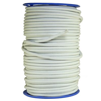 Sandow élastique Diamètre 9 mm 50 mètres Tendeur Couleur Blanc Fixation Baches