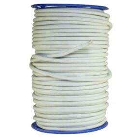 Sandow élastique Diamètre 9 mm 50 mètres Tendeur Couleur Blanc Fixation Baches