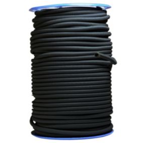 Sandow élastique Diamètre 9 mm 50 mètres Tendeur Couleur Noire Fixation Baches