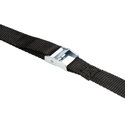 Sangle à came Diall L. 2,5 m x l. 2,5 cm tissage noir