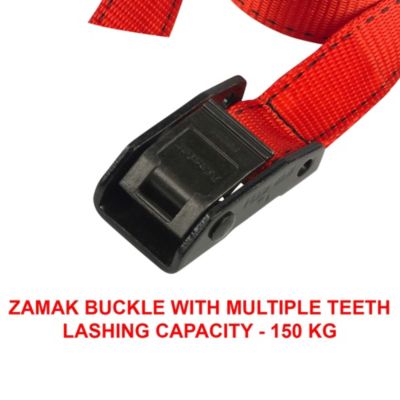 Cinghia A Cricchetto Master Lock Con Ganci A S 5mx 25mm 4pz