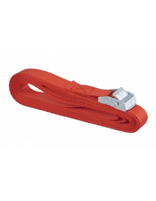 Sangle de serrage, 5m à boucle autoserrante, rouge - THIRARD