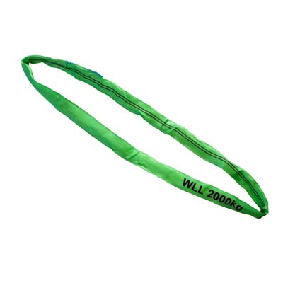 Sangle élingue ronde sans fin 2m - 2000kg - 2T Verte