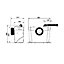 Sanibroyeur WC SFA puissance 400 W sortie horizontale l.360 x P.165 x H.263 mm
