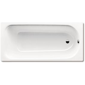 Saniform Plus Baignoire droite 170 x 75 cm en acier émaillé, Blanc alpin (112600010001)