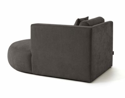 Santorini - module d'assise méridienne droit - en tissu texturé - Lisa Design