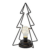 Sapin ampoule LED blanc chaud intérieur H.29,5 cm