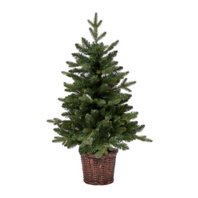 Sapin artificiel Argyll coloris vert Ø.60 x H.91 cm support inclus