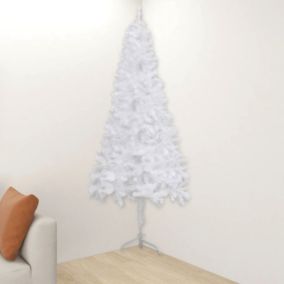 Sapin artificiel d'angle (180 cm - Blanc)