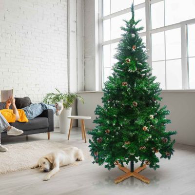 Sapin artificiel enneigé Frankystar Prancer 150 cm 85 cm 450 brins