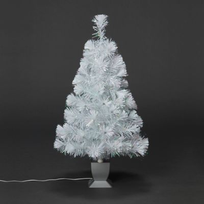Sapin Fibre Optique Blanc