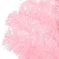Sapin artificiel Orelle rose, 3 pieds h.91 cm