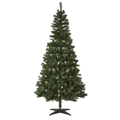 Sapin de Noël artificiel avec support Vert 210 cm PVC