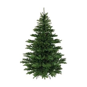 Sapin de Noël 150 cm Frosty, Pin artificiel, Arbre à effet réel, Sapin de Noël, 120x120 h150 cm, Vert