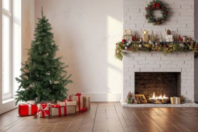 Sapin de Noël 150 cm Tinsel, Pin artificiel, Arbre à effet réel, Sapin de Noël, Made in Italy, 100x100 h150 cm, Vert