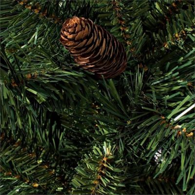 Sapin de Noël 210 cm Camden, Pin artificiel, Arbre à effet réel, Sapin de Noël, 139x139 h210 cm, Vert
