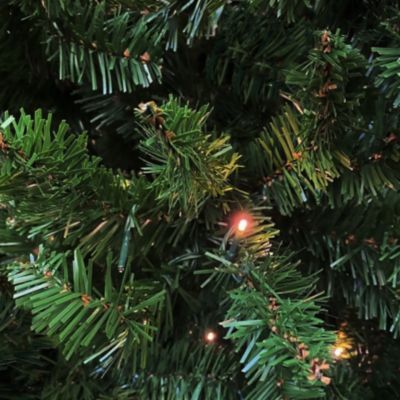 Sapin de Noël 210 cm Santa Claus, Pin artificiel, Arbre à effet réel, Sapin de Noël, 120x120 h210 cm, Vert