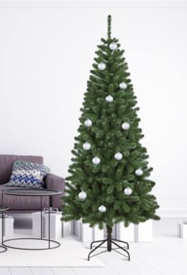Sapin de Noël 240 cm Comet, Pin artificiel, Arbre à effet réel, Sapin de Noël, 109x109 h240 cm, Vert