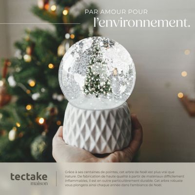 Sapin de Noël abre artificiel 180 cm avec pommes de pin vert