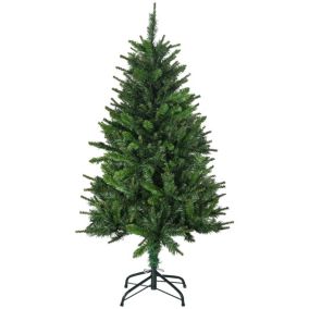 Sapin de Noël artificiel 310 branches support acier H. 120 cm vert