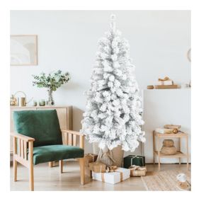 Sapin de Noël artificiel Alaska - Luxe neige H150 - HOMEA - Sapin artificiel Vert Vert