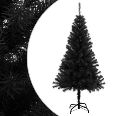 Sapin de Noël artificiel avec support noir 150 cm PVC vidaXL