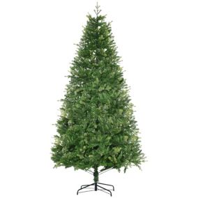 Sapin de Noël artificiel dia. 91 x 210H cm 865 branches épines imitation Nordmann grand réalisme vert