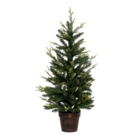 Sapin de Noël Artificiel en Pot "Helsinki" 104cm Vert