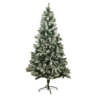 Sapin de Noël artificiel enneigé 150 cm  420 branches  Finition neige  Structure métal Montage facile