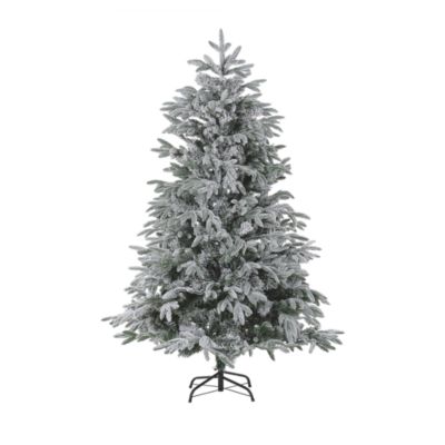 Sapin de Noël artificiel enneigé BASSIE 180 cm Blanc