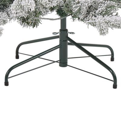 Sapin de Noël artificiel enneigé LED TATLOW 210 cm Vert