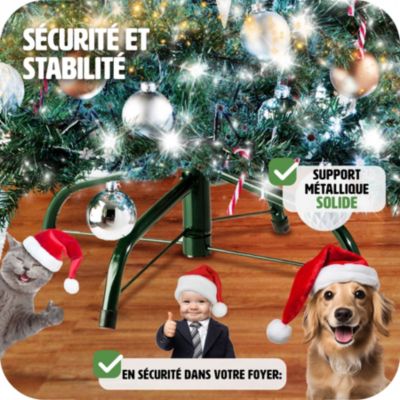 Sapin de Noël artificiel et vert vert
